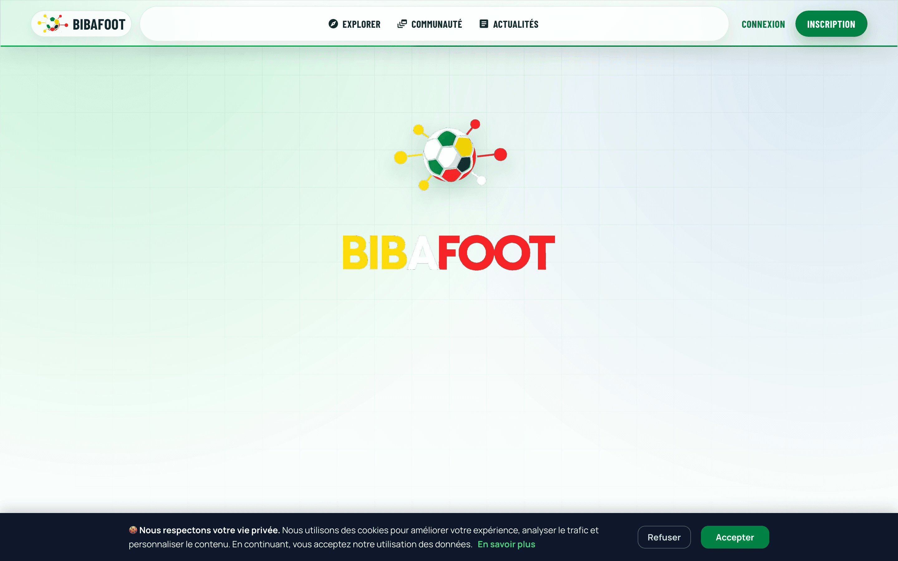 Interface de BibaFoot